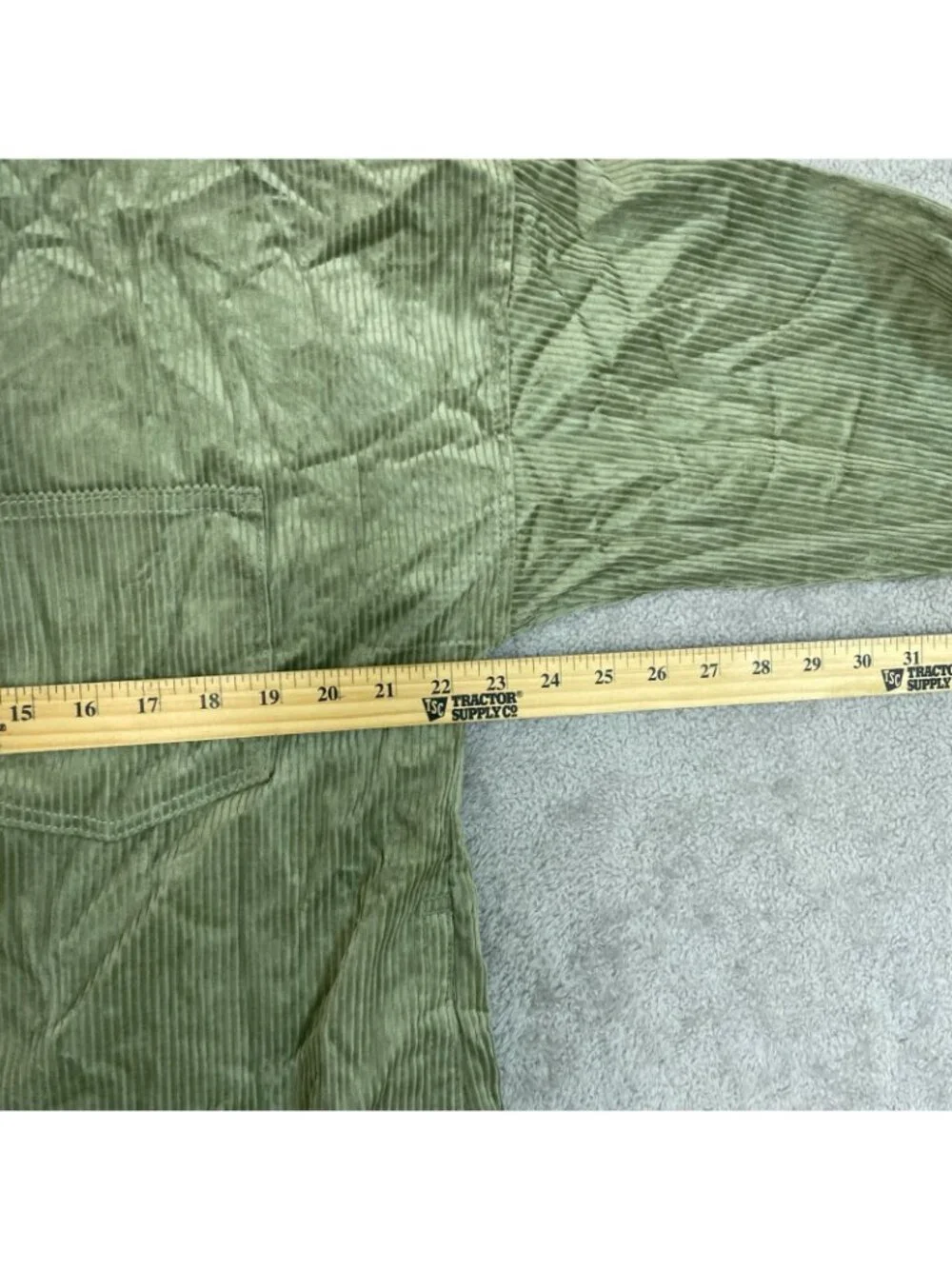 NWT Matty M Women's Size L Green Corduroy Shirt Jacket B1512